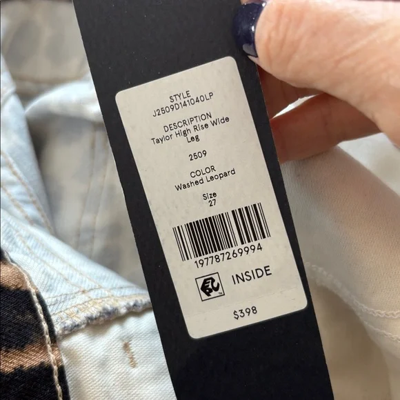 Veronica Beard Taylor High Rise Wide Leg Jeans - Picture 5 of 6